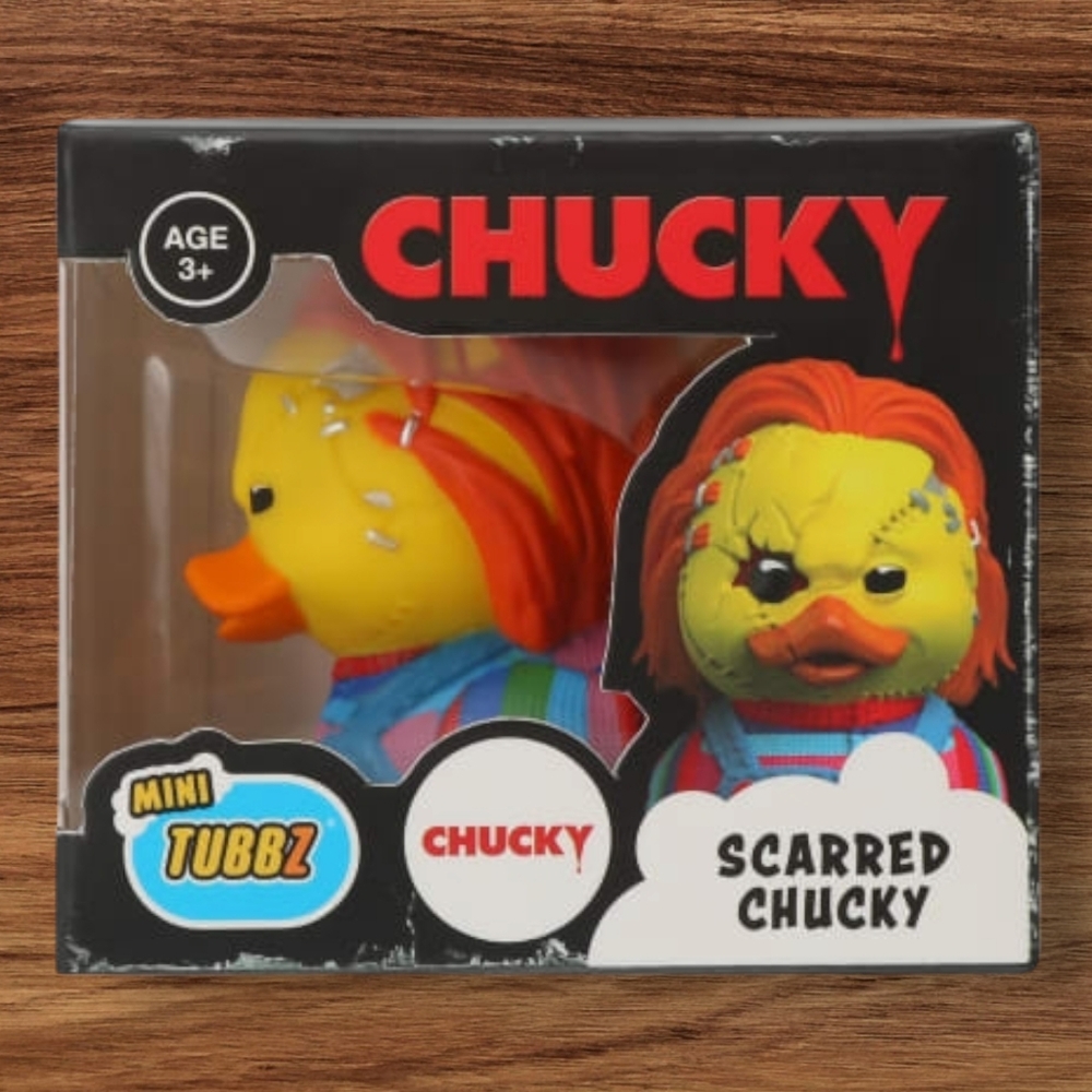 NIB Tubbz Mini Scarred Chucky Rubber Duck
